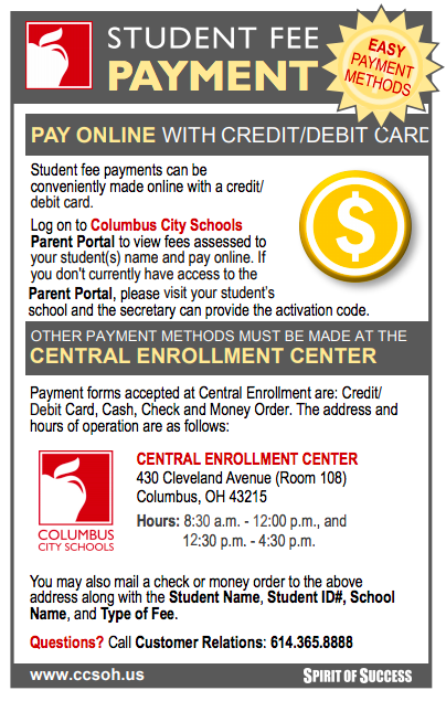 Student Fee Payment Flyer Student Fee Payment Flyer